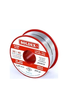 Soldex Sn60 Pb40 Lehim Teli 1.2mm 200gr Soldex Sn60 Pb40 Lehim Teli 1.2mm 200gr