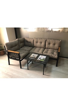 Miami Melisa 2+2 Köşe Yön Değiştirilebilir Koltuk Takımı Balkon-bahçe-kafe Mermerdesen 70x50cm Sehpa Cappucino Miami Melisa 2+2 Köşe Yön Değiştirilebilir Koltuk Takımı Balkon-bahçe-kafe Mermerdesen 70x50cm Sehpa Cappucino