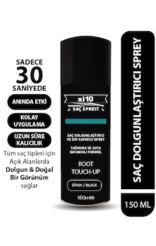 Xi10 Siyah Saç Dolgunlaştırıcı Sprey Ve Dip Kapatıcı Topik Sprey Xi10 Siyah Saç Dolgunlaştırıcı Sprey Ve Dip Kapatıcı Topik Sprey