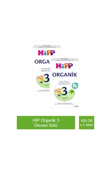 Hipp 3 Organik Devam Sütü 500 G x 2 Adet Hipp 3 Organik Devam Sütü 500 G x 2 Adet