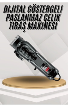 Dijital Profesyonel Kablosuz Saç Sakal Tıraş Makinası Sessiz Paslanmaz Çelik 1.5 Saat Dijital Profesyonel Kablosuz Saç Sakal Tıraş Makinası Sessiz Paslanmaz Çelik 1.5 Saat