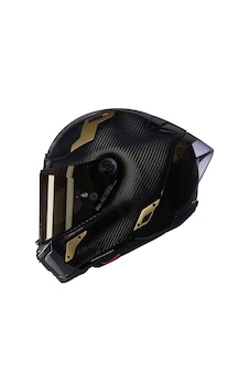 Nolan X-804 Rs Aureo 330 Karbon Kapalı Kask Parlak Siyah