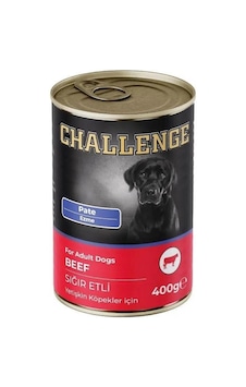 Challenge Pate Sığır Etli Yetişkin Köpek Konservesi 400 Gr