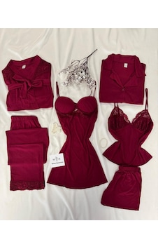 Mh Moony Homewears Kutulu Altılı Penye Ultra Lüks Bordo Çeyiz Seti Harika Bordo Mh Moony Homewears Kutulu Altılı Penye Ultra Lüks Bordo Çeyiz Seti Harika Bordo