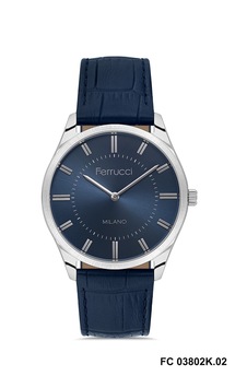 Ferrucci Erkek Kol Saati 03802k Gümüş - Lacivert Ferrucci Erkek Kol Saati 03802k Gümüş - Lacivert
