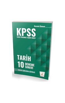 2026 Kpss Tarih 10 Deneme Sınavı / Mustafa Özdemir 2026 Kpss Tarih 10 Deneme Sınavı / Mustafa Özdemir