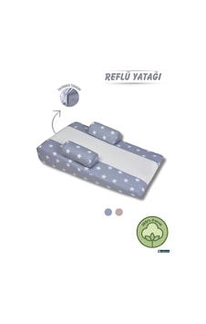 Bebek Yatağı, Yastığı Yıkanabilir Kılıf Gri Bebek Yatağı, Yastığı Yıkanabilir Kılıf Gri
