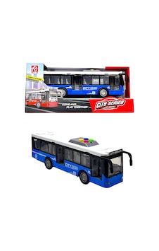1:16 Ölçekli Işıklı Ve Sesli Şehir Otobüsü City Series Oyuncak Mavi 1:16 Ölçekli Işıklı Ve Sesli Şehir Otobüsü City Series Oyuncak Mavi
