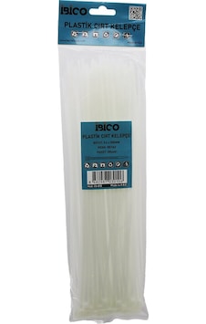 100pcs Beyaz 3.6x300mm Plastik Cırt Kelepçe 5570 Diğer 100pcs Beyaz 3.6x300mm Plastik Cırt Kelepçe 5570 Diğer