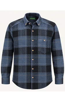 Classics Men Regular Fit Erkek Kışlık Hakiki Oduncu Gömleği Lacivert