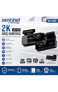 Sentinel Sc-250 2k Ahd Araç Kamerası Wi-fi , Gps , 3.2 Ekran , Döngüsel Kayıt Sentinel Sc-250 2k Ahd Araç Kamerası Wi-fi , Gps , 3.2 Ekran , Döngüsel Kayıt