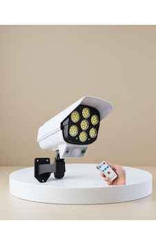 Güneş Enerjili Led Lamba, Kamera Görünümlü, 5-8 M Hareket Algılamalı, Beyaz Işık Çok Renkli Güneş Enerjili Led Lamba, Kamera Görünümlü, 5-8 M Hareket Algılamalı, Beyaz Işık Çok Renkli