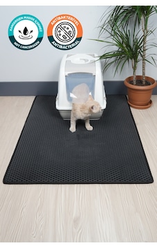75x110 Cm Hücreli Kedi Kumu Paspası Kedi Matı Kedi Tuvalet Önü Paspası Siyah 75x110 Cm Hücreli Kedi Kumu Paspası Kedi Matı Kedi Tuvalet Önü Paspası Siyah