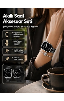 Ers- Günlük Kullanıma Uygun Akıllı Saat Aksesuar Paketi Yeni Nesil Ers- Günlük Kullanıma Uygun Akıllı Saat Aksesuar Paketi Yeni Nesil