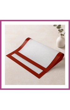 Gees Global Silikon Fırın Pişirme Matı 30x40 Cm - Yapışmaz Gbzs Çok Renkli