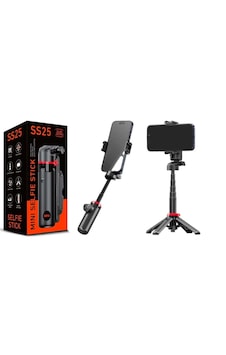 Subzero Ss25 Katlanabilir Mini Selfi Çubuğu / Tripod / 39cm Bluetooth Uzaktan Kumanda 360 Dönebilen Telefon Tutucu Tek Tuşla Kurulum Subzero Ss25 Katlanabilir Mini Selfi Çubuğu / Tripod / 39cm Bluetooth Uzaktan Kumanda 360 Dönebilen Telefon Tutucu Tek Tuşla Kurulum