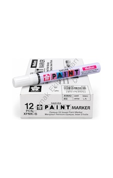 Sakura Beyaz Paint Marker Markalama Kalemi Çok Renkli Sakura Beyaz Paint Marker Markalama Kalemi Çok Renkli