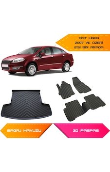 Fiat Linea 3D Havuzlu Paspas Ve Bagaj Havuzu