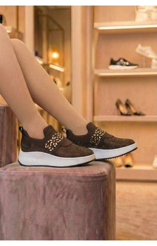 Tw Tonny White Tokyo176-1-112 Taşlı Spor Sneaker Ayakkabı Kahverengi Tw Tonny White Tokyo176-1-112 Taşlı Spor Sneaker Ayakkabı Kahverengi