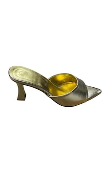 Miçe Shoes Kadın İnce Topuk Abiye Günlük Terlik Altın - 873684040 Altın Miçe Shoes Kadın İnce Topuk Abiye Günlük Terlik Altın - 873684040 Altın