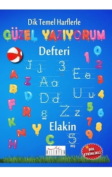 Dik Temel Harflerle Güzel Yazıyorum Defteri Spiralli