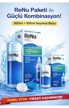Renu Lens Solüsyonu 360ml +100ml Renu 360+100ml Renu Lens Solüsyonu 360ml +100ml Renu 360+100ml