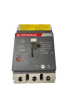 Federal F31 100A Ayar Sahalı Kompakt Şalter Federal F31 100A Ayar Sahalı Kompakt Şalter