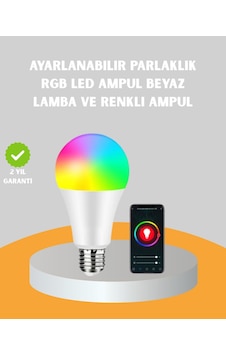 Northcity Uzaktan Kumandalı Akıllı Led Ampul - Enerji Tasarruflu Ve Rgbw 16 Milyon Renk Diğer