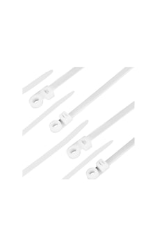 Pm-26329 Beyaz Delikli Kablo Bağı 2.5x100mm