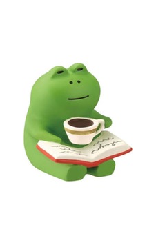 Kitap Okuyan Kurbağa Mini Figür Kitap Okuyan Kurbağa Mini Figür