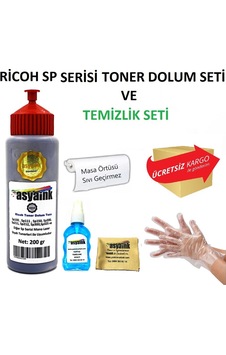 Asyaink Ricoh Sp111 Yazıcı Uyumlu Toner Dolum Seti 200gr Asyaink Ricoh Sp111 Yazıcı Uyumlu Toner Dolum Seti 200gr