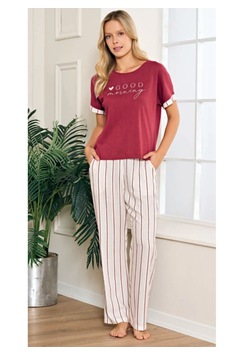 Feyza Pijama Feyza 5238 Kısa Kol Kadın Pijama Takımı Bordo Feyza Pijama Feyza 5238 Kısa Kol Kadın Pijama Takımı Bordo