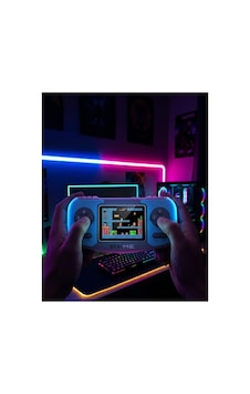 Retro El Konsolu Dahili Klasik Oyunlar Av Tv Bağlantılı Şarjlı Oyun Cihazı Çok Renkli Retro El Konsolu Dahili Klasik Oyunlar Av Tv Bağlantılı Şarjlı Oyun Cihazı Çok Renkli