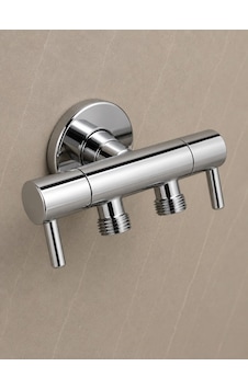 Viosa Çift Çıkışlı Dual Klozet Lavabo Taharet Musluğu Aç Kapa Ara Musluk 5 Yıl Garantili Altın