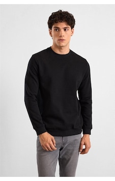 Süvari Siyah Regular Düz Baskısız 2 İplik Bisiklet Yaka Cepsiz Ribanalı Sweatshirt Sw2013700029-s09 Süvari Siyah Regular Düz Baskısız 2 İplik Bisiklet Yaka Cepsiz Ribanalı Sweatshirt Sw2013700029-s09