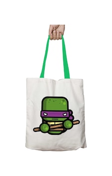 Art Hediye Yeşil Kulplu Simpler Donatello Teenage Mutant Ninja Turtles Yıkanabilir Omuz Çanta Çok Renkli Art Hediye Yeşil Kulplu Simpler Donatello Teenage Mutant Ninja Turtles Yıkanabilir Omuz Çanta Çok Renkli