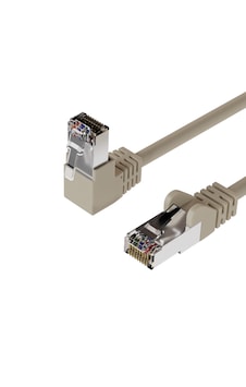 Irenıs Cat6 S/ftp Dirsek Kablo, Gri 1 Metre Irenıs Cat6 S/ftp Dirsek Kablo, Gri 1 Metre