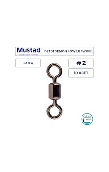 Mustad Demon Dlt01 Fırdöndü 2 43kg 10 Adet Mustad Demon Dlt01 Fırdöndü 2 43kg 10 Adet