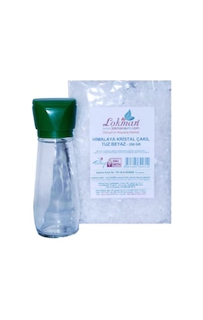 Tuz Karabiber Değirmeni Yeşil + Himalaya Çakıl Tuz Beyaz 250 Gr Tuz Karabiber Değirmeni Yeşil + Himalaya Çakıl Tuz Beyaz 250 Gr