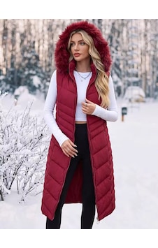 Z9725 Dewberry Bayan Yelek-açık Bordo Z9725 Dewberry Bayan Yelek-açık Bordo