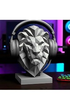 Aslan Kulaklık Standı 3D Baskı Oyuncu Aksesuarı Masa Dekoru Aslan Kulaklık Standı 3D Baskı Oyuncu Aksesuarı Masa Dekoru