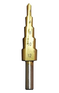 Kademeli Matkap Ucu 4-12 MM Titanyum Kaplı Kademeli Matkap Ucu 4-12 MM Titanyum Kaplı
