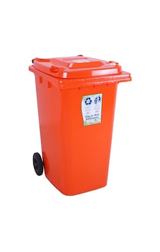 Sağlam Plastik Çöp Ve Atık Konteyneri 240 Lt Tekerlekli Orjinal Turuncu Diğer Sağlam Plastik Çöp Ve Atık Konteyneri 240 Lt Tekerlekli Orjinal Turuncu Diğer