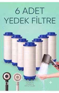 6 Adet Filtreli Duş Başlığı Uyumlu Başlık Yedek Filtresi Kireç Kir Pas Önleyici Çok renkli 6 Adet Filtreli Duş Başlığı Uyumlu Başlık Yedek Filtresi Kireç Kir Pas Önleyici Çok renkli