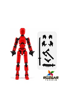 Dummy Figür Eklemli Pozlanabilir Model Titan 113 Dummy 1.0 Kırmızı Dummy Figür Eklemli Pozlanabilir Model Titan 113 Dummy 1.0 Kırmızı