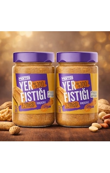 %100 Yer Fıstığı Ezmesi Parçacıklı 350 G X 2 Adet Katkısız, Ilave Şekersiz %100 Yer Fıstığı Ezmesi Parçacıklı 350 G X 2 Adet Katkısız, Ilave Şekersiz