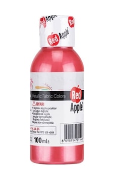 Red Apple Metalik Kumaş Boyası 100 Ml Pembe Red Apple Metalik Kumaş Boyası 100 Ml Pembe