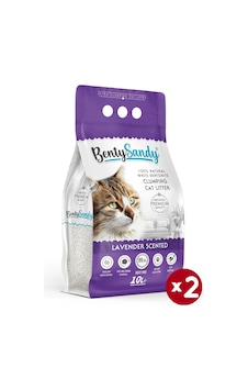 Benty Sandy Lavanta Kokulu İnce Topaklaşan Bentonit Kedi Kumu 2 x 10 L Benty Sandy Lavanta Kokulu İnce Topaklaşan Bentonit Kedi Kumu 2 x 10 L