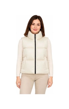 Butik İstanbul Dik Yaka Saten Astarlı Fermuarlı Cepli Arkası Uzun Oval Kesim Şişme Yelek - Bej Butik İstanbul Dik Yaka Saten Astarlı Fermuarlı Cepli Arkası Uzun Oval Kesim Şişme Yelek - Bej