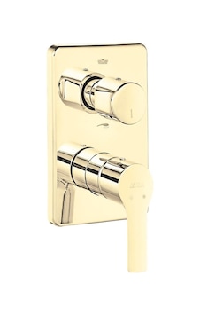 Eca Luna Ankastre Banyo Bataryası 2 Yollu Altın Gold Sıva Üstü 102867206-Kde Altın